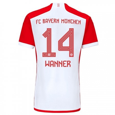 Levné FC Bayern Mnichov Wanner 14 Domácí Fotbalové dresy 2023-24 Krátký Rukáv